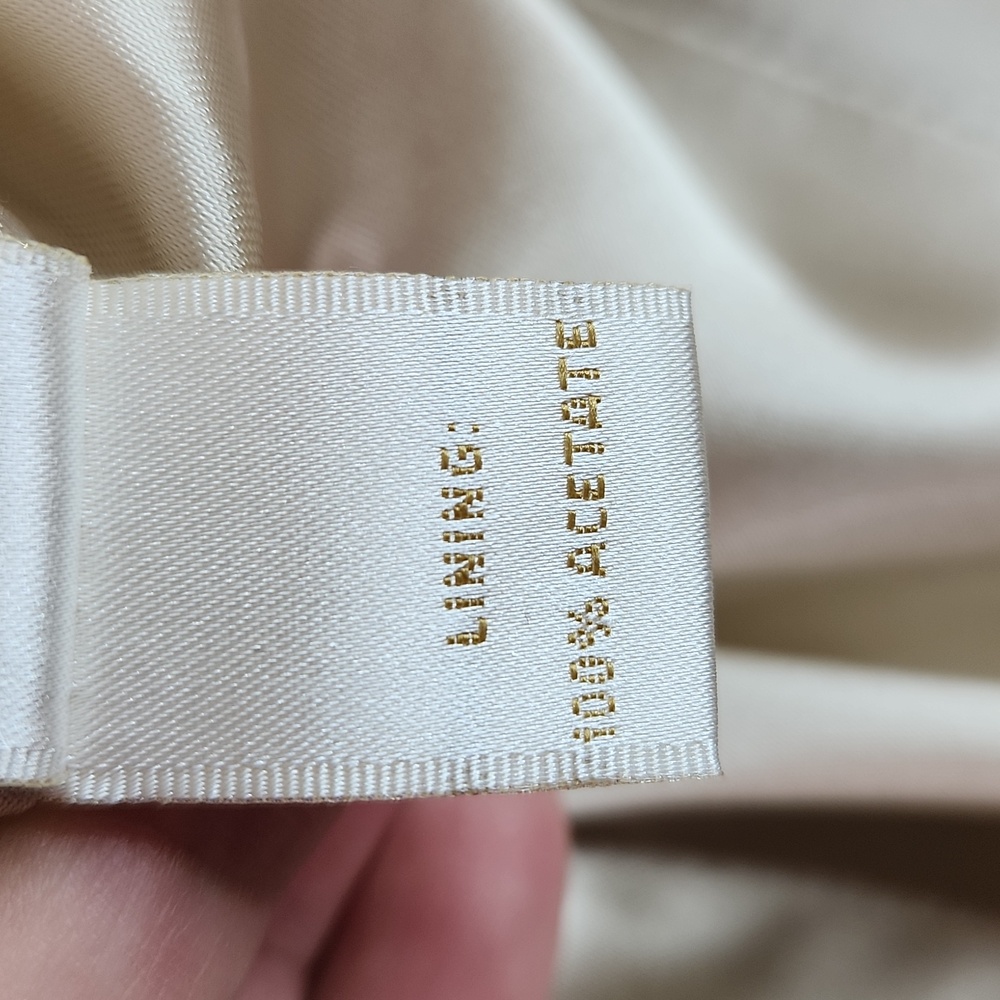 Overland Loro Piana Italian Wool Cream Vintage Winter Coat Size 6 Belted Jacket - Picture 15 of 16